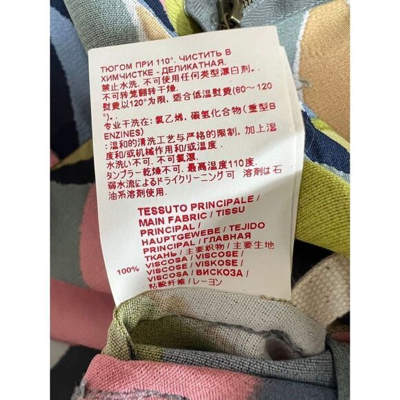 MARNI Multicolor Abstract Printed Half Sleeve Oversized Mini Dress Size … - Picture 7 of 9